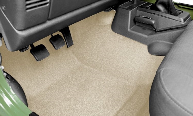 Molded car carpets are available in different colors and styles